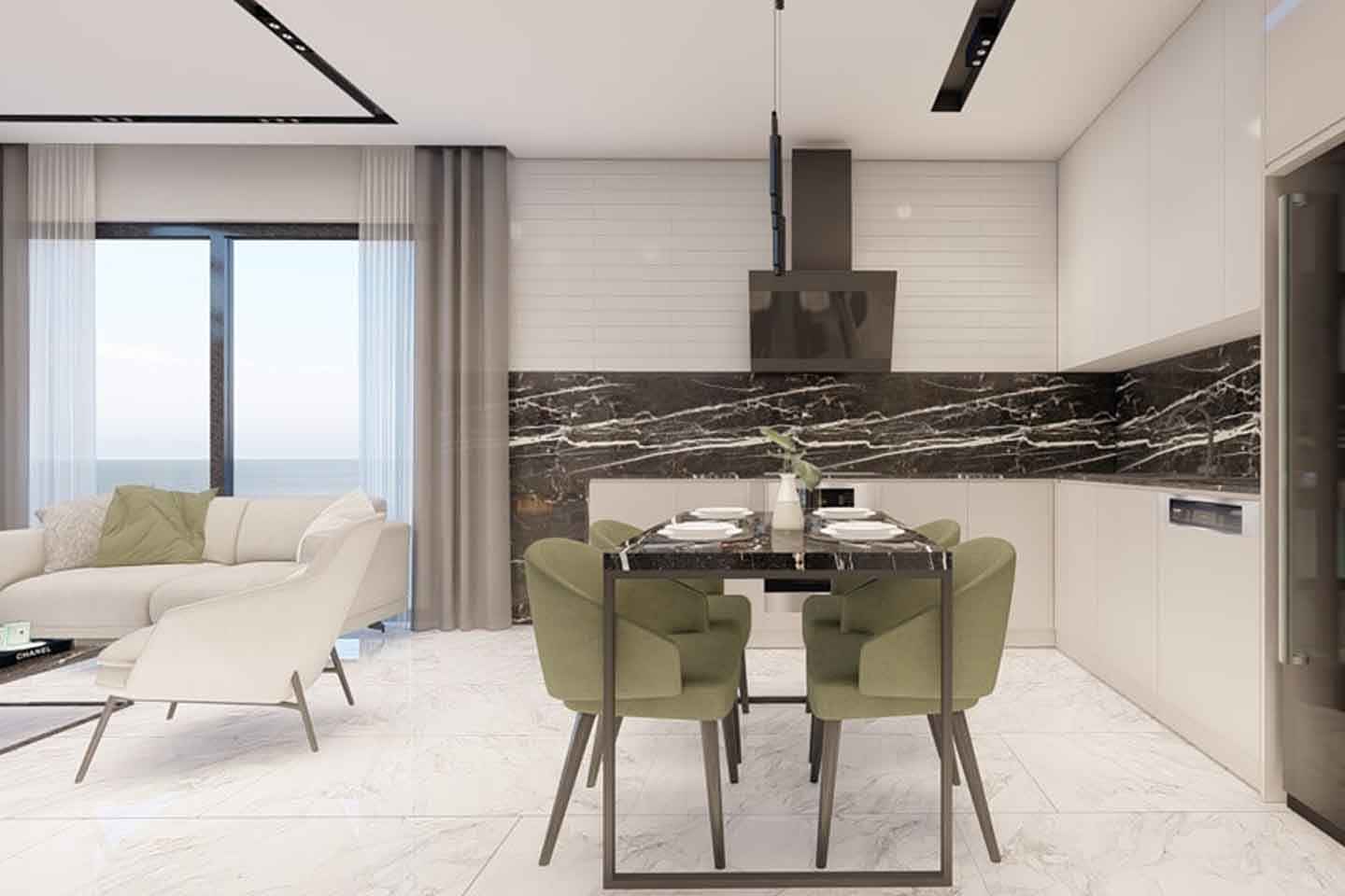 Sea View Property For Sale In Mahmutlar Alanya
