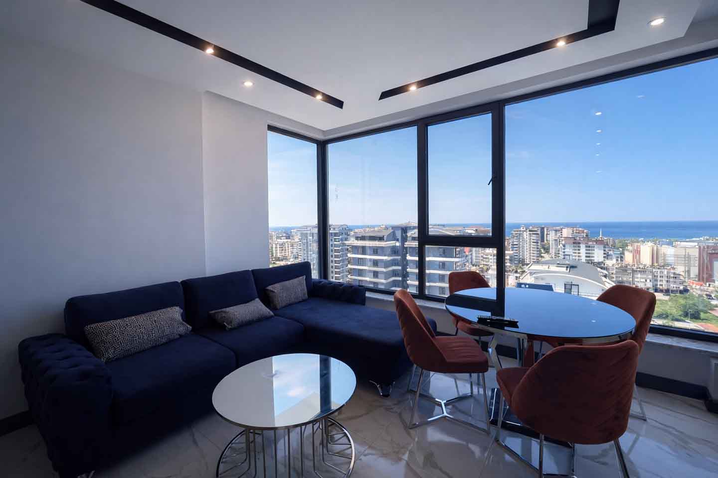 Sea View 2+1 Apartment For Sale In Alanya
