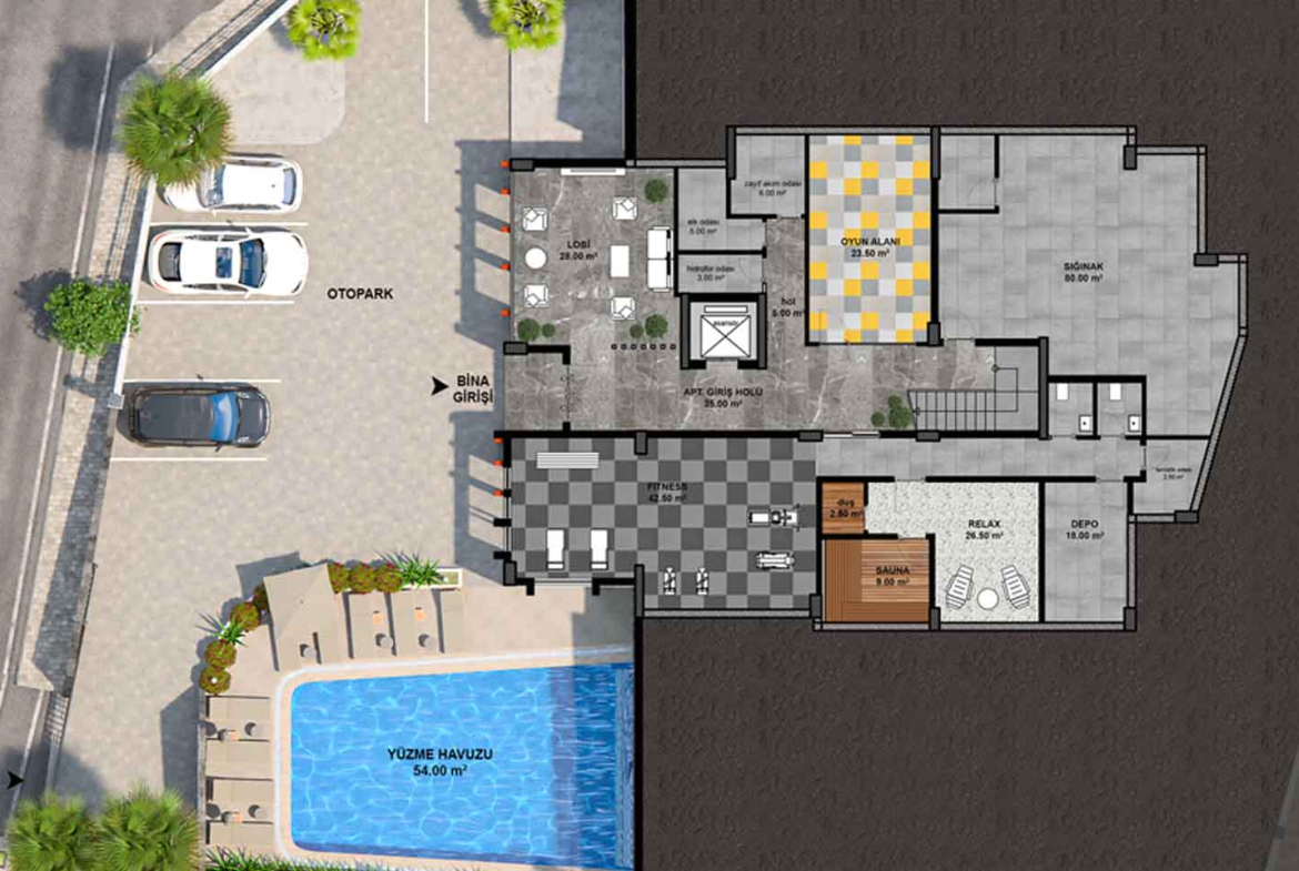 2+1 Apartment for Sale In Alanya