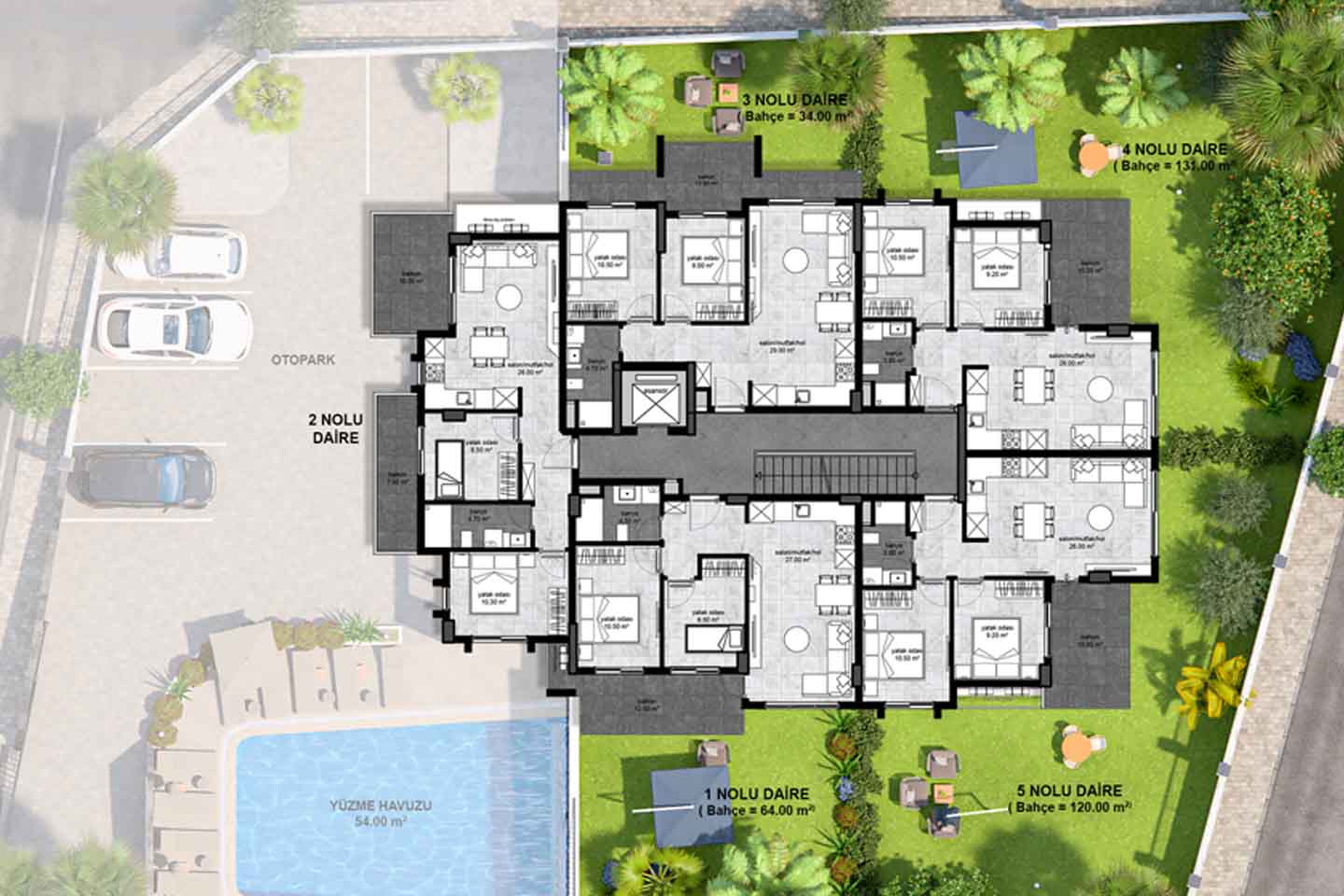 2+1 Apartment for Sale In Alanya