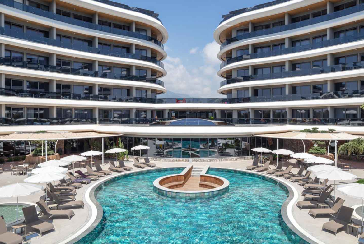 1+1 Sea View Apartment For Sale In Kargıcak Alanya