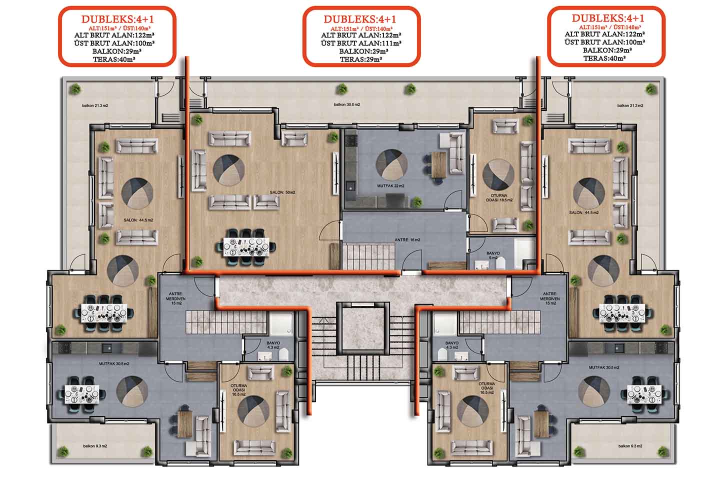 Exclusive Apartments For Sale in Oba Alanya