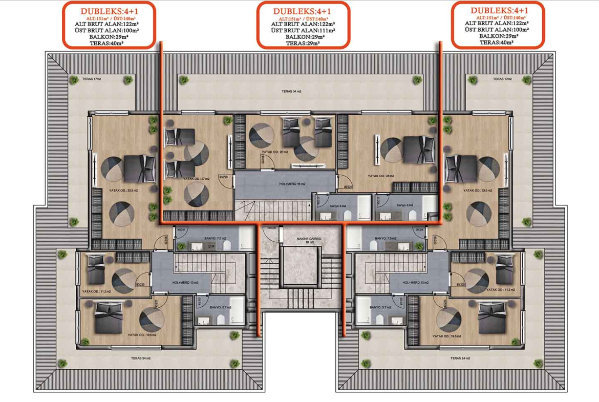 Exclusive Apartments For Sale in Oba Alanya