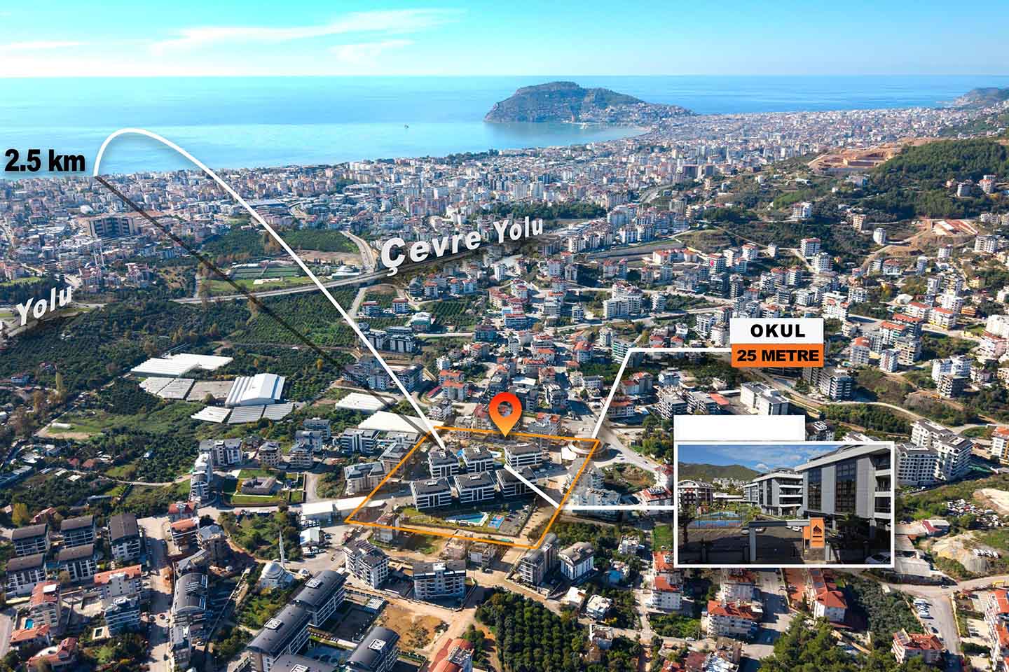 Exclusive Apartments For Sale in Oba Alanya