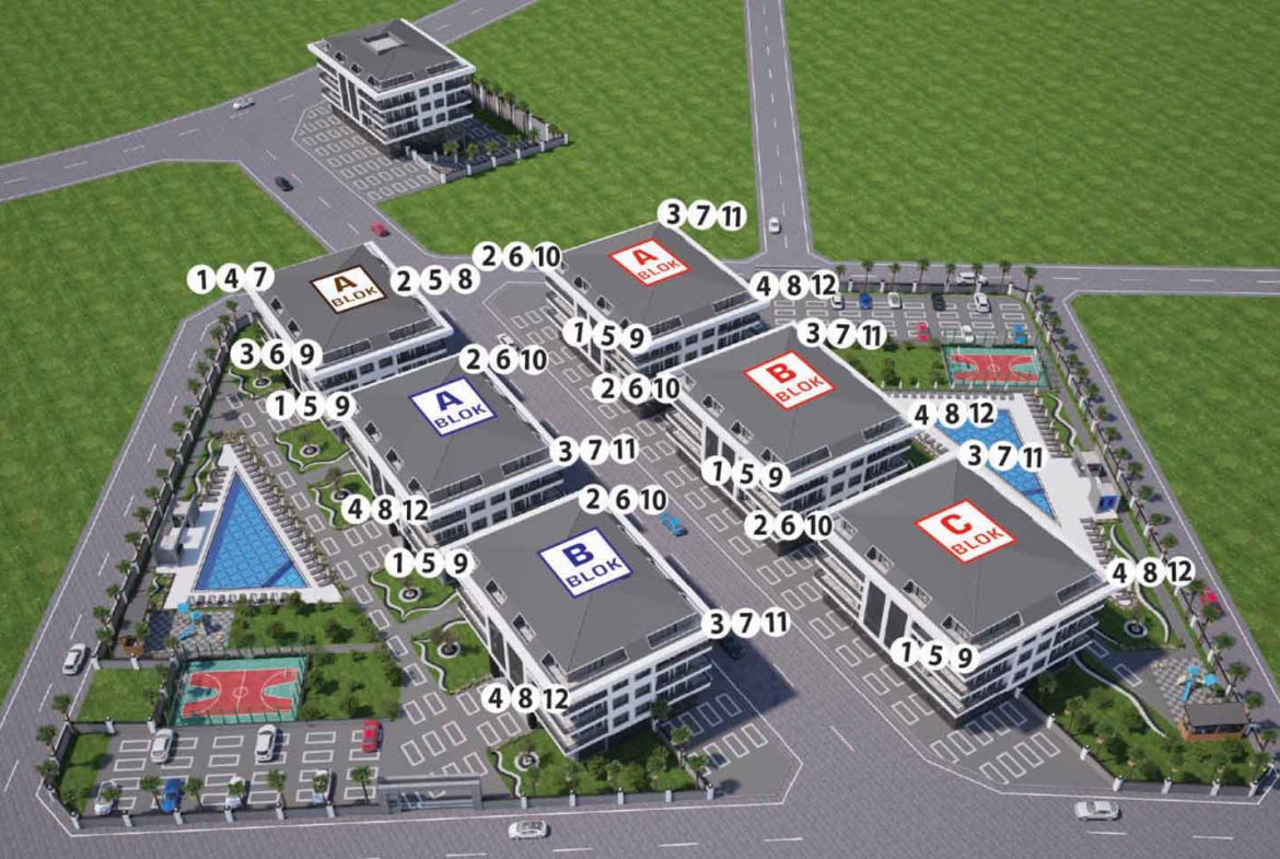 Exclusive Apartments For Sale in Oba Alanya